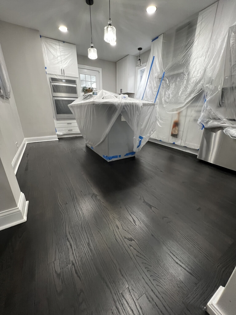 Hardwood Floor Refinishing Project in Chicago – Wellington Ave